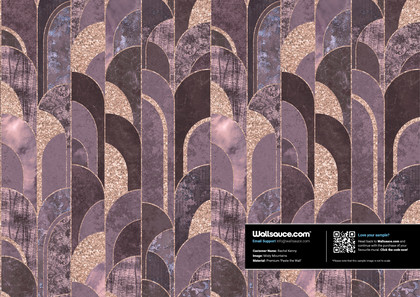 Art Deco Rose Gold Wallpaper | Wallsauce UK