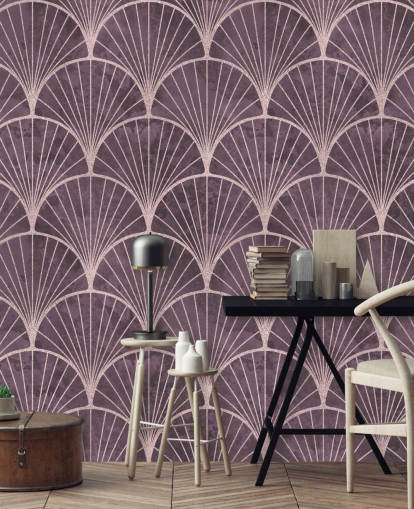 purple art deco effect wallpaper purple art deco effect wallpaper