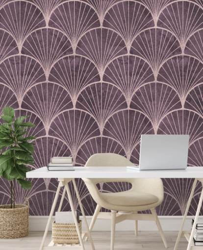 papel pintado morado con efecto art deco papel pintado morado con efecto art deco