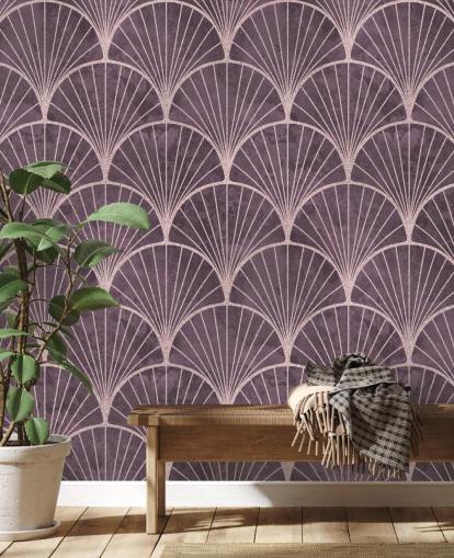 purple art deco effect wallpaper purple art deco effect wallpaper