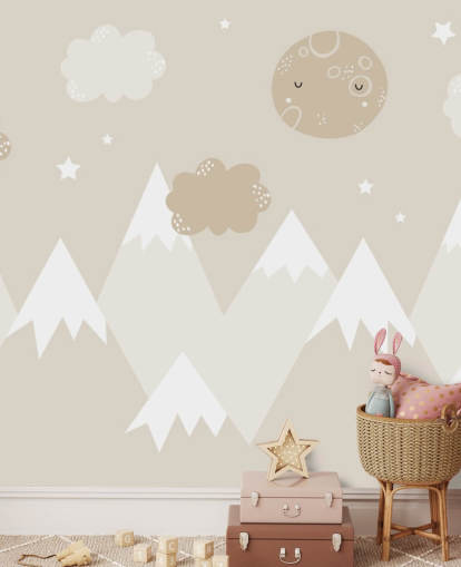 beige mountain mural for kids nursery beige mountain mural for kids nursery