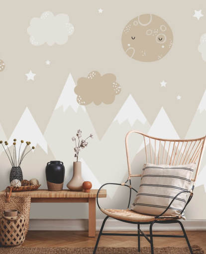 beige mountain mural for kids nursery beige mountain mural for kids nursery
