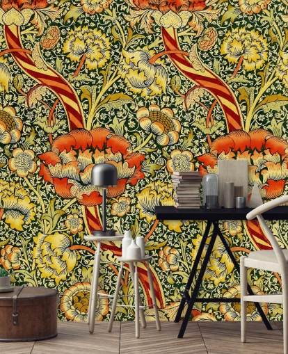 levande vintage blommig tapet levande vintage blommig tapet