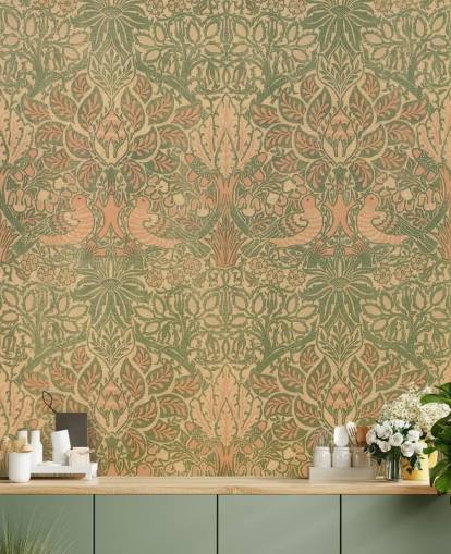 peach and green pattern wallpaper peach and green pattern wallpaper
