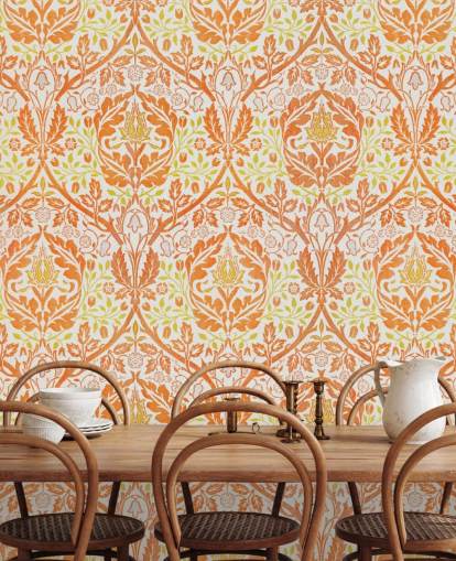 orange und gelbe Drucktapete orange und gelbe Drucktapete