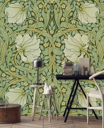 sage green floral patterned wallpaper sage green floral patterned wallpaper