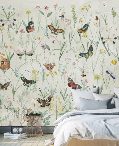 herbs and butterflies wallpaper herbs and butterflies wallpaper