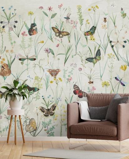 herbs and butterflies wallpaper herbs and butterflies wallpaper