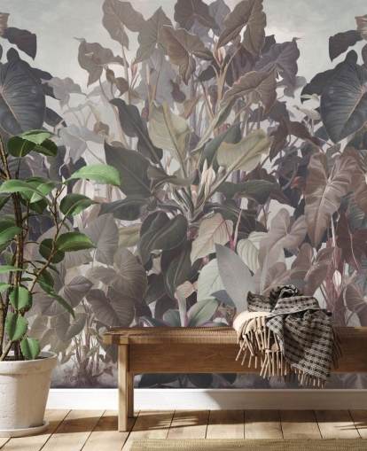 lilla tropisk jungel tapet lilla tropisk jungel tapet