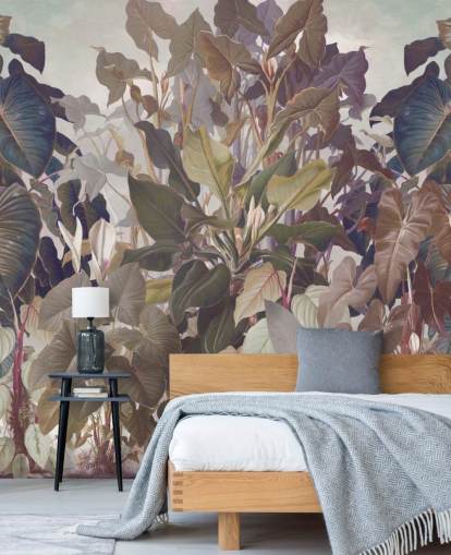 multicoloured jungle mural multicoloured jungle mural