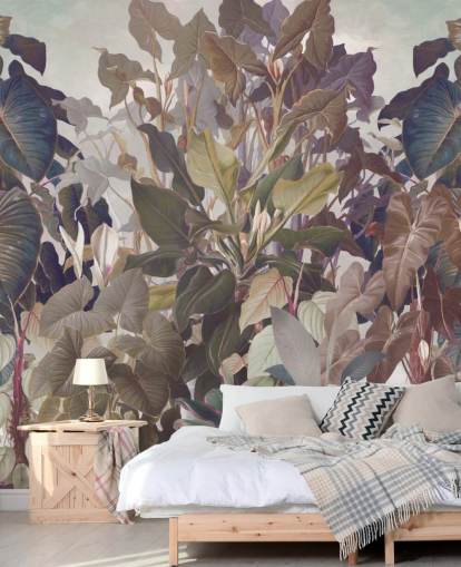 multicolored jungle mural multicolored jungle mural