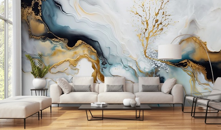 Marble Wallpaper & Marble Effect Wall Murals | Wallsauce CA