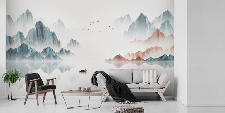 3D Window Mountain Lake Landscape Wallpaper Wall Murals Removable Wallpaper   eBay