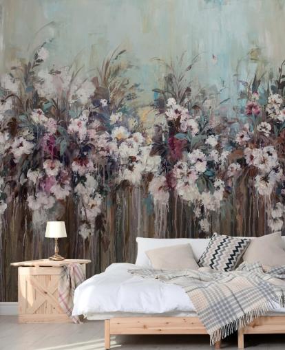 Dark abstract floral mural Dark abstract floral mural
