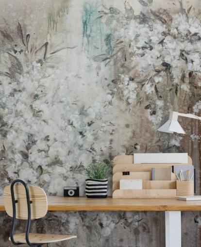 mural floral abstrato mural floral abstrato