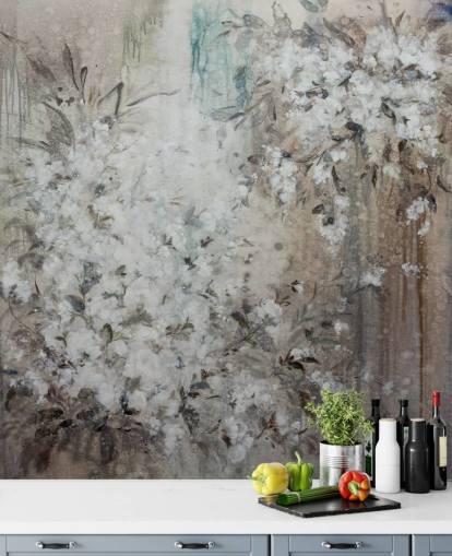 abstrakt blommig väggmålning abstrakt blommig väggmålning