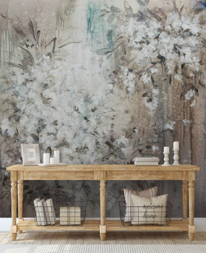 mural floral abstrato mural floral abstrato