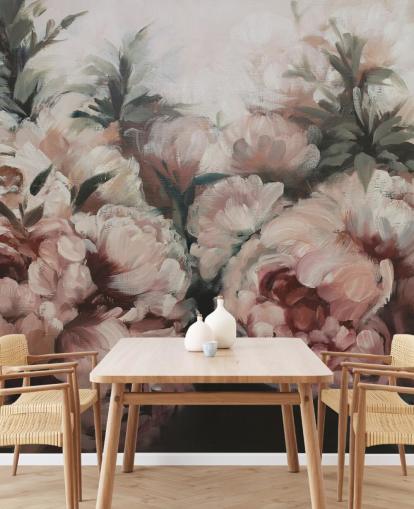 blush pink peonies wall mural blush pink peonies wall mural