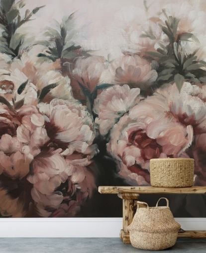 blush pink peonies wall mural blush pink peonies wall mural