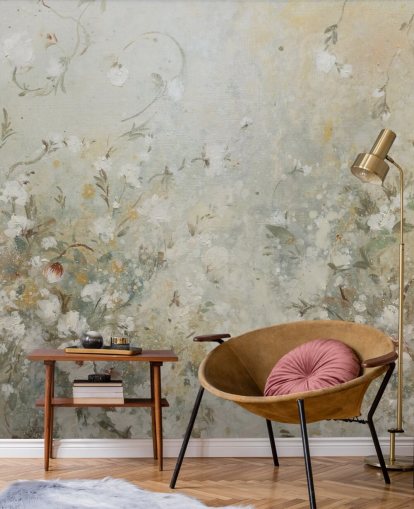 neutral beige blommig tapet väggmålning neutral beige blommig tapet väggmålning