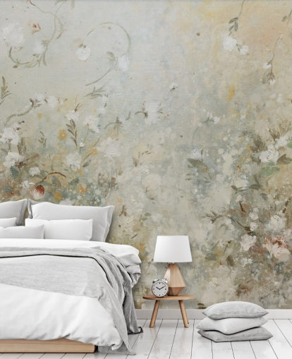 neutral beige blommig tapet väggmålning neutral beige blommig tapet väggmålning