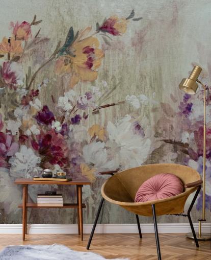 neutral floral wallpaper mural neutral floral wallpaper mural