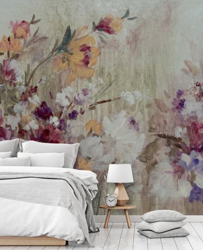 neutral floral wallpaper mural neutral floral wallpaper mural