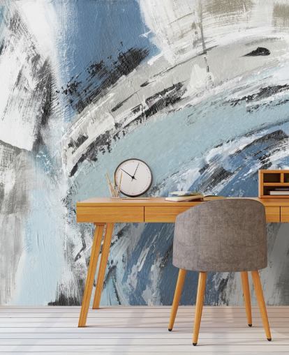 abstract blue wall mural abstract blue wall mural