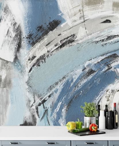 abstract blue wall mural abstract blue wall mural