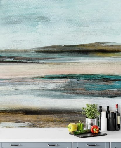 blue and green abstract wall mural blue and green abstract wall mural