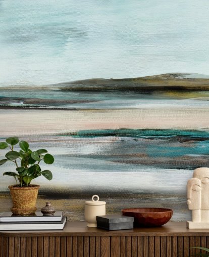 blue and green abstract wall mural blue and green abstract wall mural