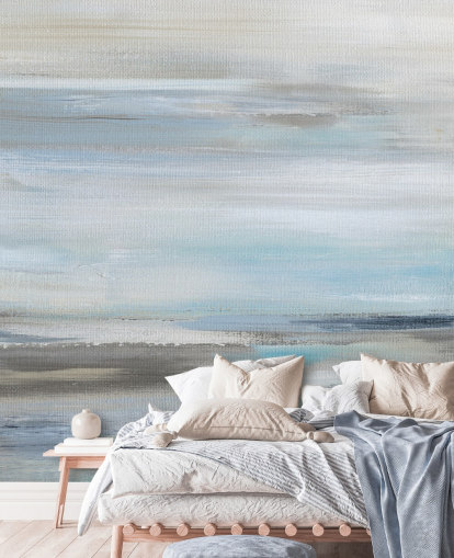 mural abstracto azul y gris mural abstracto azul y gris