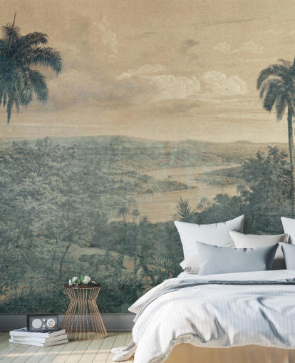 jungle in the sun wallpaper mural jungle in the sun wallpaper mural