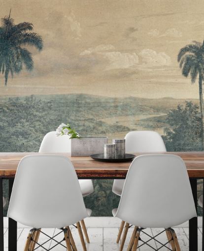 jungle in the sun wallpaper mural jungle in the sun wallpaper mural