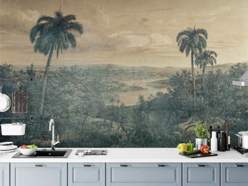 jungle in the sun wallpaper mural