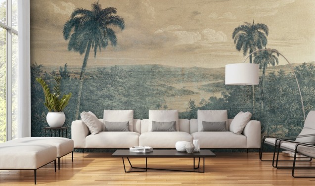jungle in the sun wallpaper mural