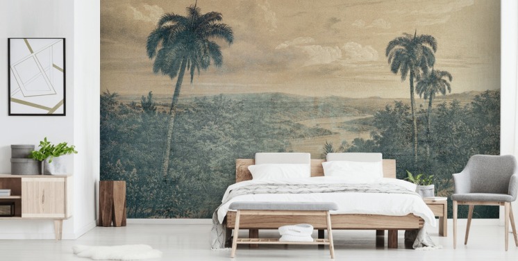 jungle in the sun wallpaper mural