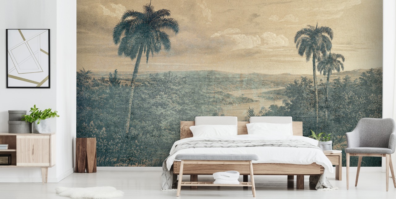 jungle in the sun wallpaper mural