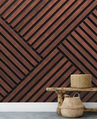 patterned wooden slat wallpaper mural patterned wooden slat wallpaper mural