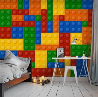 colorful toy brick kids wallpaper