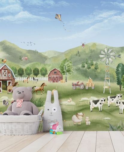 joli papier peint mural de ferme joli papier peint mural de ferme