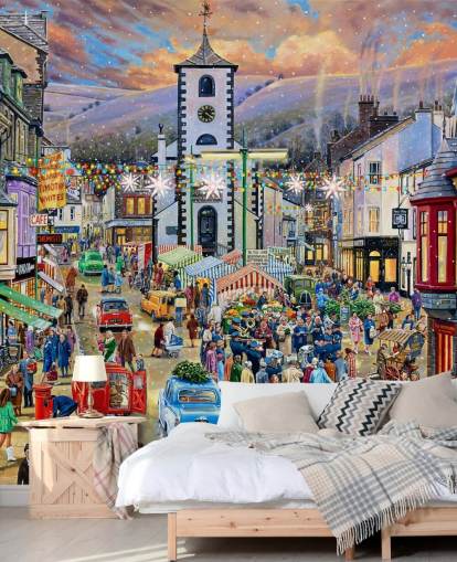 keswick christmas market wall mural keswick christmas market wall mural