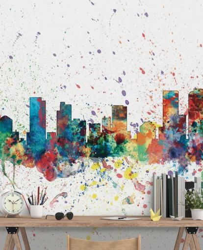 colourfil denver colorado wallpaper mural colourfil denver colorado wallpaper mural
