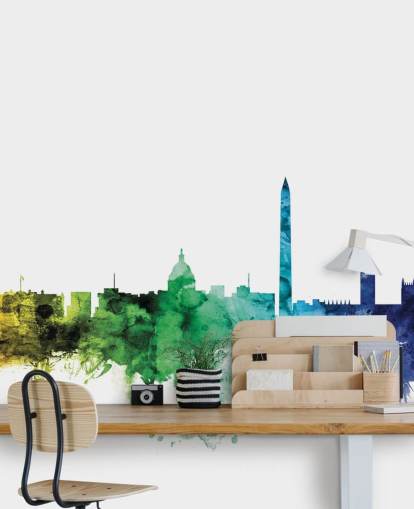 Wandbild der Skyline von Washington D.C. Wandbild der Skyline von Washington D.C.