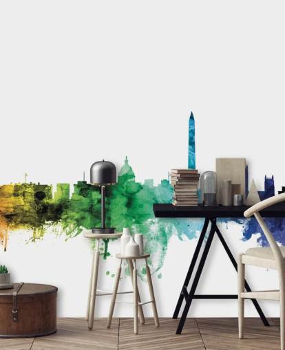 Washington D.C. skyline mural Washington D.C. skyline mural