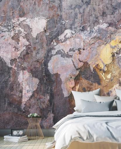 world map on stone wallpaper mural world map on stone wallpaper mural