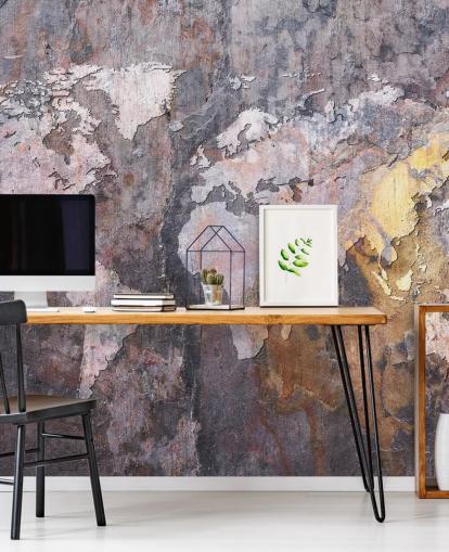 world map on stone wallpaper mural world map on stone wallpaper mural