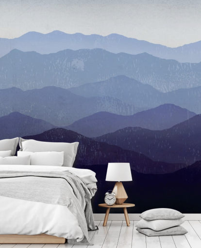 papel de parede de montanha azul e roxo papel de parede de montanha azul e roxo