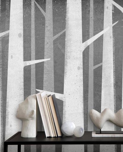 Birch Winter Woods Bakgrunn Birch Winter Woods Bakgrunn