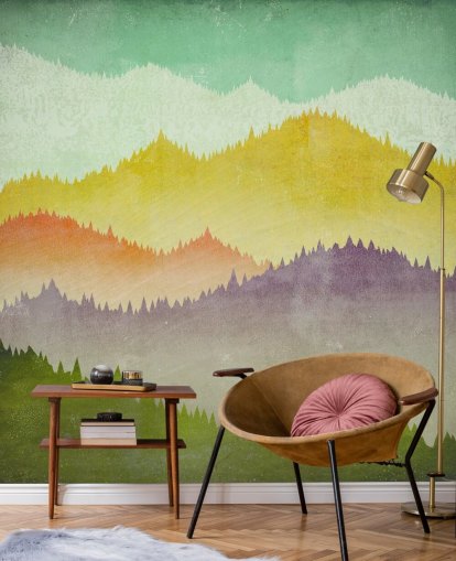 kleurrijke bergen behang kleurrijke bergen behang